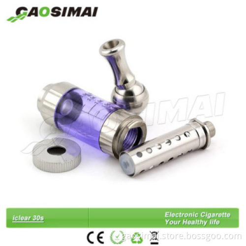 2014 Hot selling high quality No leaking vaporizer iclear 30s atomizer